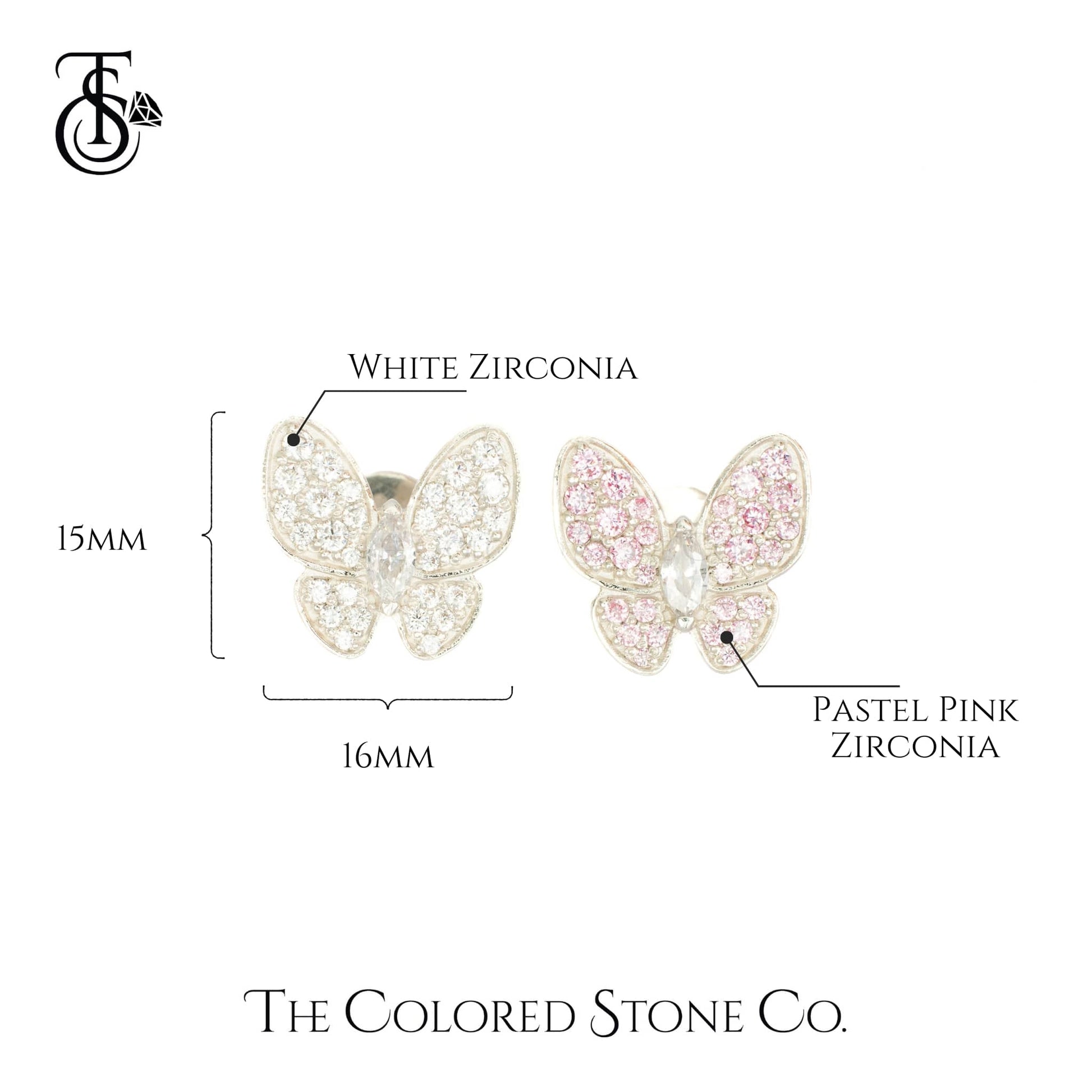 Flutter Earrings | Butterfly Studs