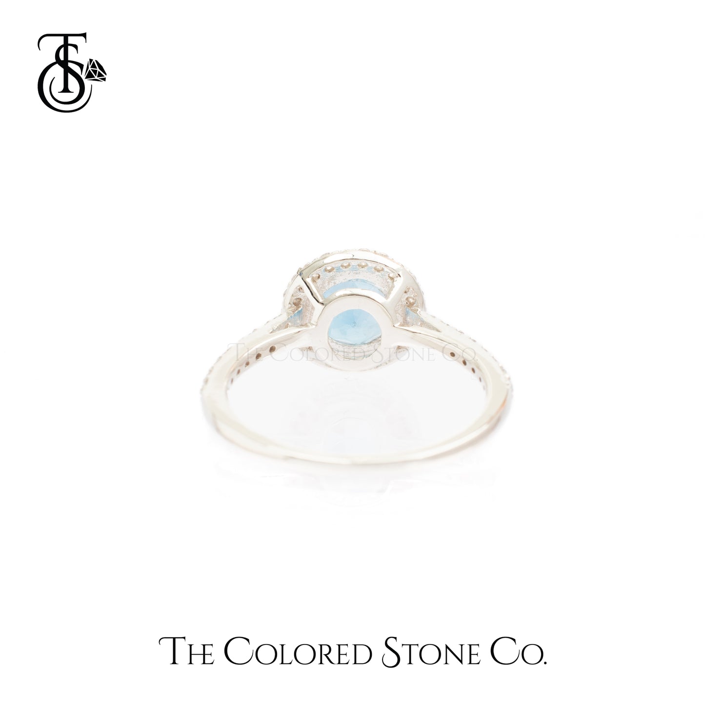 Majestic Halo Ring - Natural Topaz