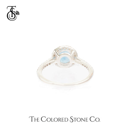 Majestic Halo Ring - Natural Topaz