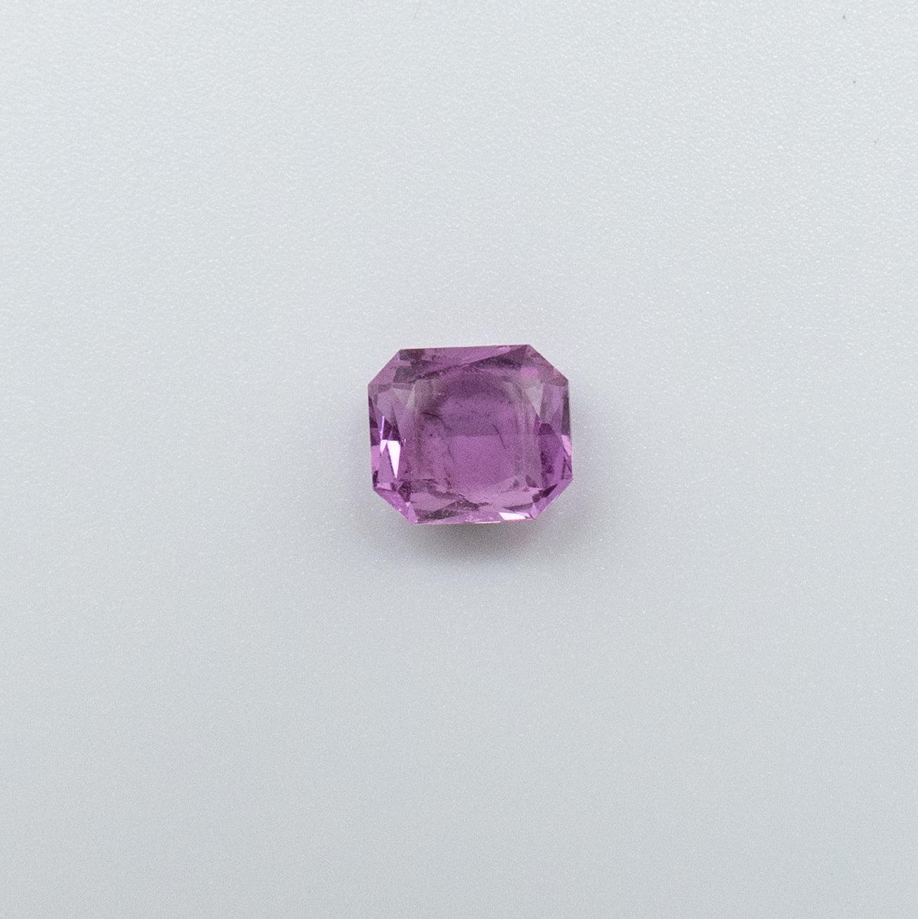 Violet-ish Pink Sapphire Natural Heated 0.63ct - The Colored Stone Co.